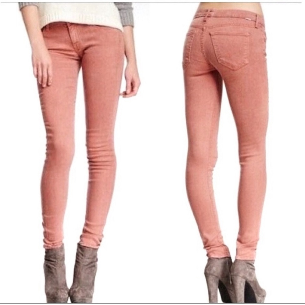 MOTHER The Looker Pop Redwood Skinny Jeans Size 28